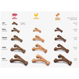 Benebone Bacon Flavor Wishbone Tough Dog Chew Toy, Medium