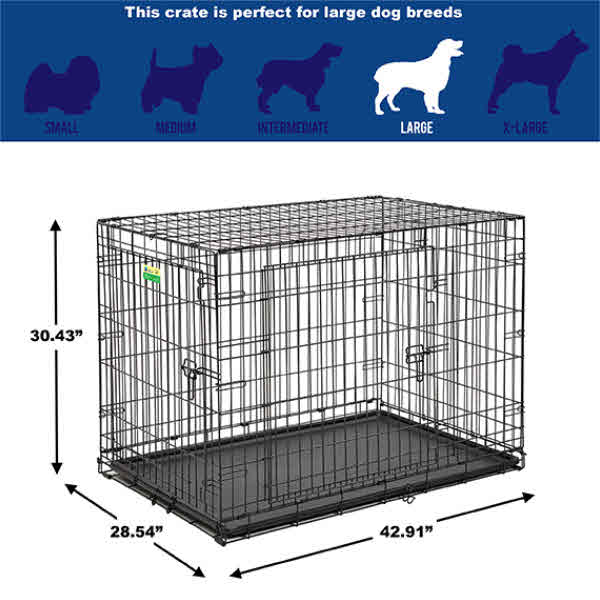 Midwest dog 2024 crate sizes