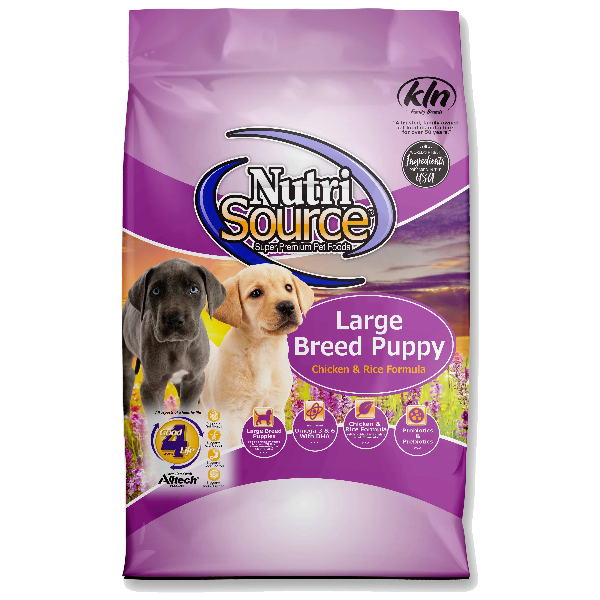 NutriSource Dog Dry Puppy Large Breed Chicken & Rice, 30lb Pet Pro World
