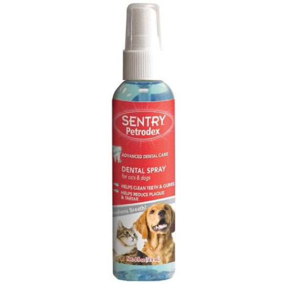 Sentry Petrodex Veterinary Strength Dog & Cat Dental Spray, 4-oz