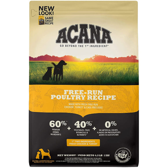 ACANA Free-Run Poultry Recipe Dry Dog Food, 4.5-lb