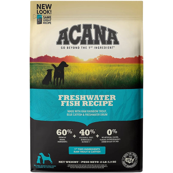 ACANA Freshwater Fish Formula Dry Dog Food, 13-lb