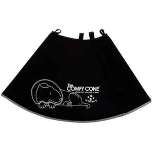 All Four Paws Comfy Cone E-Collar for Dogs & Cats, XL, Black