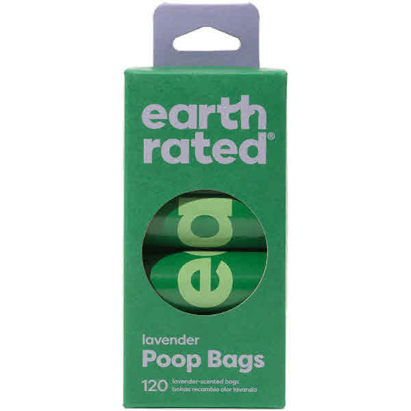 Earth Rated Poop Bags Refill, Lavender Scented, 120 Pack