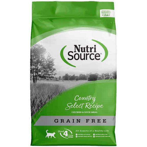 NutriSource Cat Country Chicken Grain Free Dry Food, 12-lb