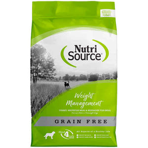 NutriSource Dog Dry Food Grain Free Weight Management, 12-lb