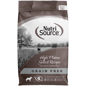 NutriSource Dog Dry Food High Plains Grain Free, 12-lb