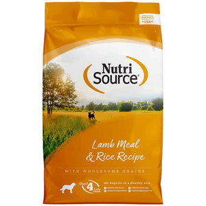 NutriSource Dog Dry Food Lamb & Rice, 26-lb