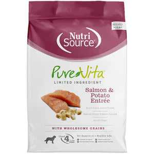 Pure Vita Dog Dry Food Salmon & Potato, 25-lb