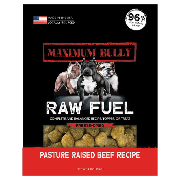 Maximum Bully Raw Fuel Beef 4oz.