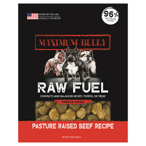 Maximum Bully Raw Fuel Beef - Freeze Dried -  2 Sizes to Choose From