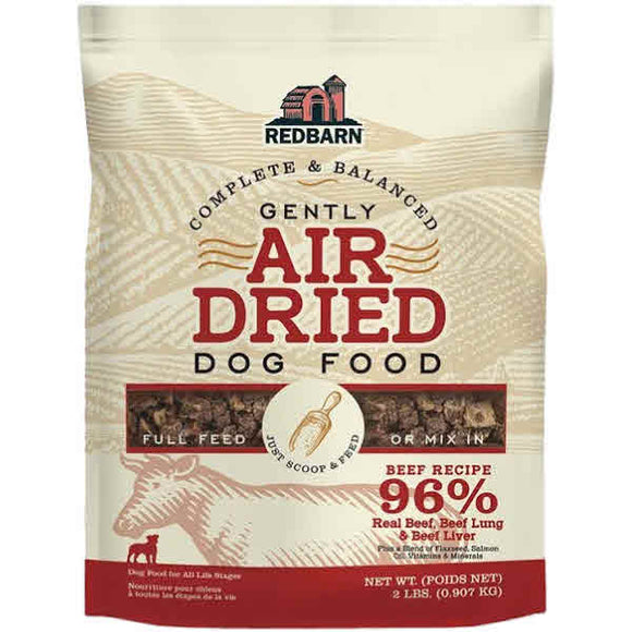 Redbarn Air Dried Beef Recipe Dog Food, 2-lb