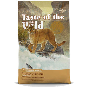 Taste of the Wild Canyon River Grain-Free Dry Cat Food, 14-lb