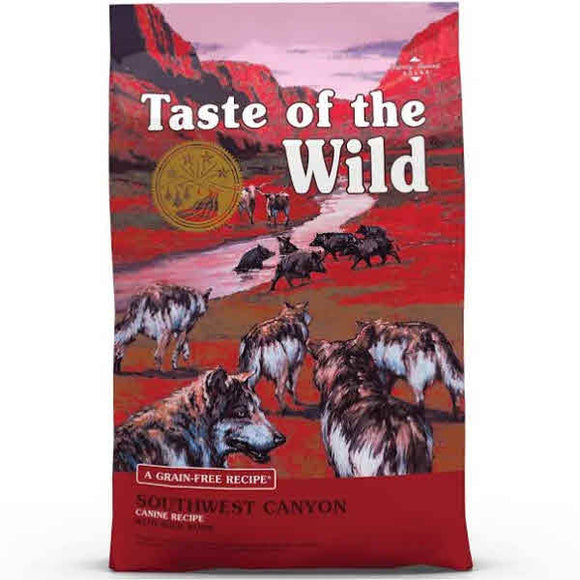 Taste of the Wild Southwest Canyon Wild Boar Grain-Free Dry Dog Food, 14-lb