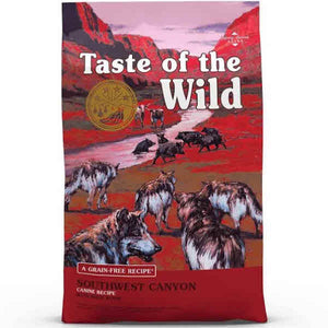 Taste of the Wild Southwest Canyon Wild Boar Grain-Free Dry Dog Food, 5-lb
