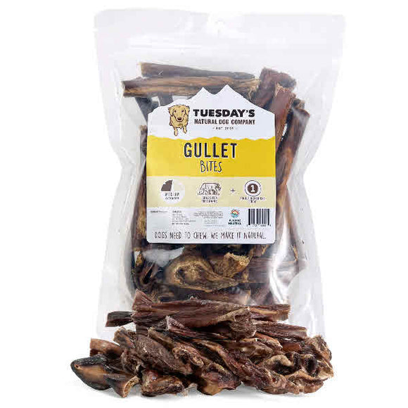 Tuesday's Natural Dog Company Beef Gullet Bites, 16-oz