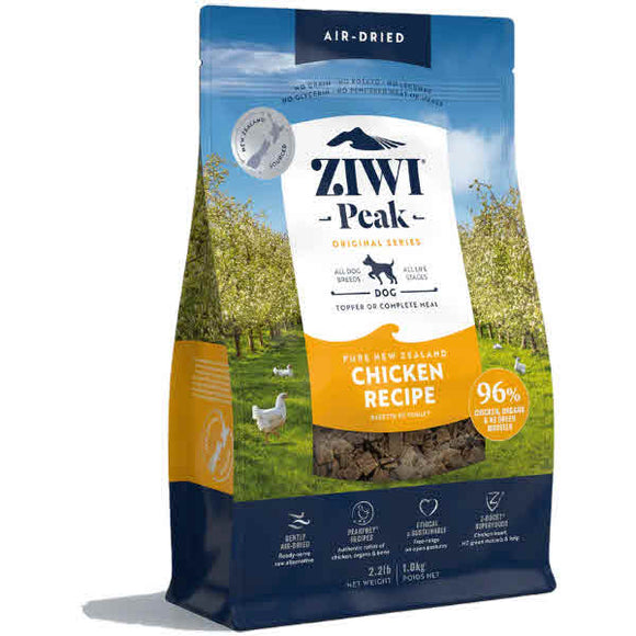 Ziwi Peak Chicken Grain-Free Air-Dried Dog Food, 2.2-lb