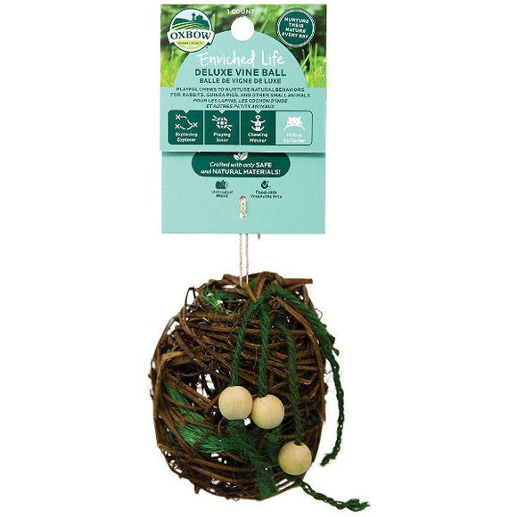 Oxbow Enriched Life Deluxe Vine Ball Small Animal Chew Toy