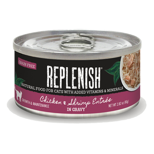 Replenish Chicken & Shrimp Entree in Gravy Cat Can Food (24 Pack)
