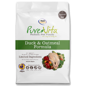 Pure Vita Dog Dry Duck & Oatmeal, 25-lb