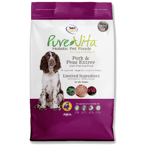 Pure Vita Dog Dry Grain Free Pork & Peas, 25-lb