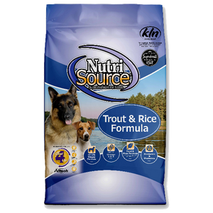 NutriSource Dog Dry Trout & Brown Rice, 30-lb