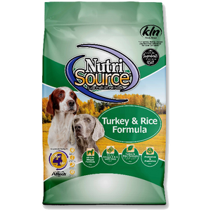 Nutrisource Dog Dry Turkey & Rice, 30-lb