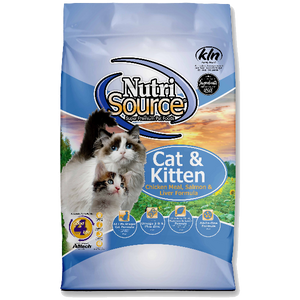 NutriSource Cat and Kitten Dry Complete Chicken, Salmon & Liver Dry Food, 6.6-lb