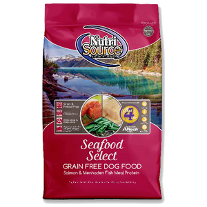 NutriSource Dog Dry Seafood Select Grain Free Salmon, 26-lb