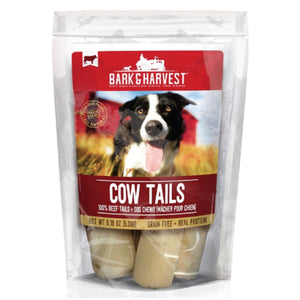 Bark & Harvest Cow Tails Chews Natural Dog Treats, 9 Count Bag