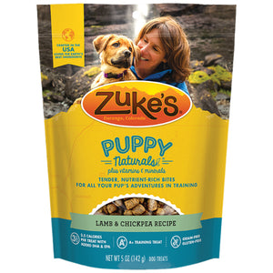 Zuke's Puppy Naturals Lamb & Chickpea Recipe Dog Treats, 5-oz