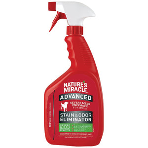 Nature’s Miracle Advanced Dog Enzymatic Severe Mess Stain & Odor Eliminator, 32-oz Spray Bottle