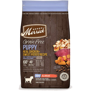 Merrick Grain-Free Puppy Chicken & Sweet Potato Recipe Dry Dog Food, 4-lb Bag