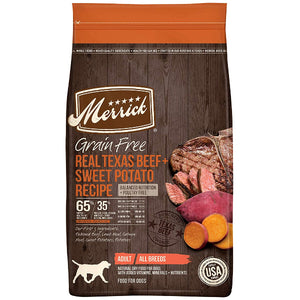 Merrick Grain-Free Texas Beef & Sweet Potato Recipe Dry Dog Food, 22-lb Bag