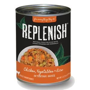 Replenish Chicken, Vegetables & Rice with Teriyaki Sauce Can Dog Food (12 Pack)