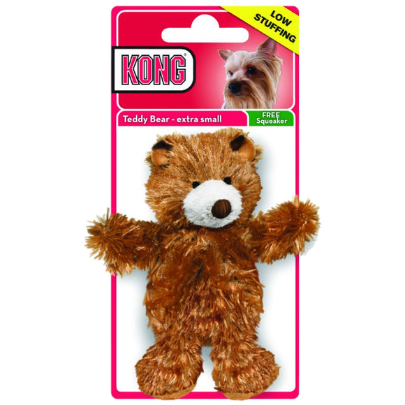 KONG Dr. Noyz Teddy Plush Dog Toy, Extra Small