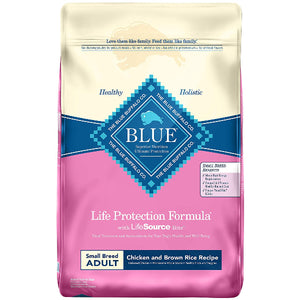 Blue Buffalo Life Protection Formula Small Breed Adult Chicken & Brown Rice Recipe Dry Dog Food, 15-lb Bag