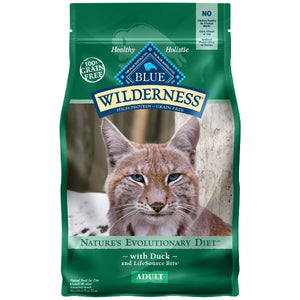 Blue Buffalo Wilderness Duck Recipe Grain-Free Dry Cat Food, 5-lb