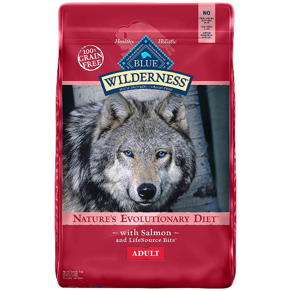 Blue Buffalo Wilderness Salmon Recipe Grain-Free Dry Dog Food, 11-lb
