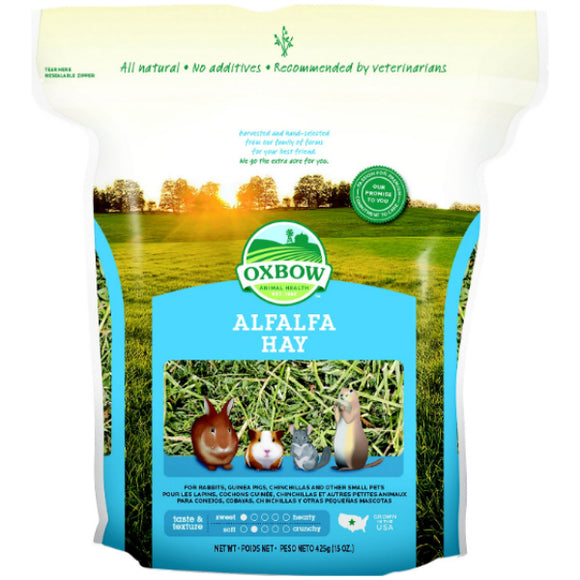 Oxbow Alfalfa Hay Small Animal Food, 15-oz