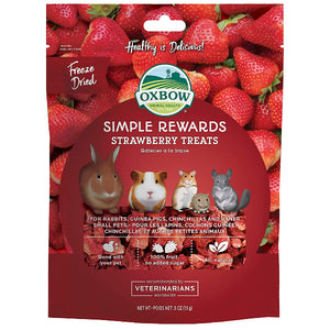 Oxbow Simple Rewards Freeze-Dried Strawberry Small Animal Treats, .5-oz