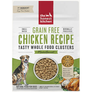 The Honest Kitchen Grain-Free Chicken Whole Food Clusters Dry Dog Food, 1-lb Box