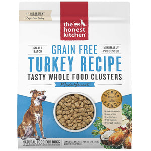 The Honest Kitchen Grain-Free Turkey Whole Food Clusters Dry Dog Food, 5-lb