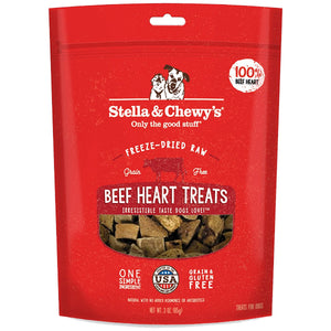 Stella & Chewy’s Beef Heart Freeze-Dried Raw Dog Treats