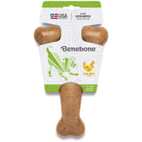 Benebone Chicken Flavor Wishbone Tough Dog Chew Toy, Large