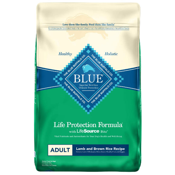Blue Buffalo Life Protection Formula Adult Lamb & Brown Rice Recipe Dry Dog Food, 30-lb Bag