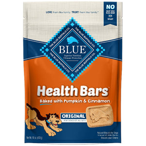 Blue Buffalo Health Bars Baked with Pumpkin & Cinnamon Dog Treats, 16-oz