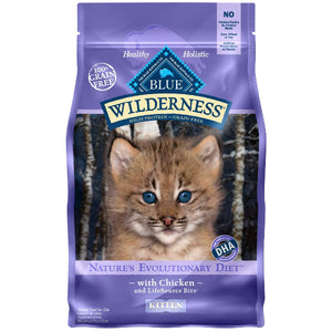 Blue Buffalo Wilderness Kitten Chicken Recipe Grain-Free Dry Cat Food, 2-lb