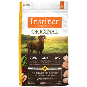 Instinct Original Grain-Free Recipe with Chicken Freeze-Dried Raw Coated Dry Dog Food, 22.5-lb