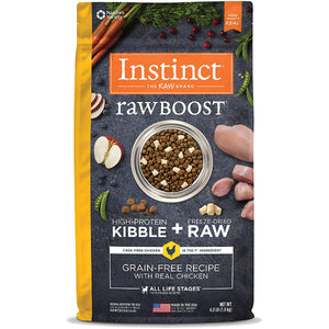 Instinct Raw Boost Grain-Free Recipe with Chicken & Freeze-Dried Raw Pieces Dry Dog Food, 4-lb